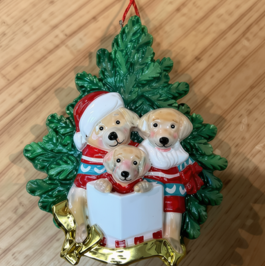 3 Dogs and Tree Ornament -Disc.