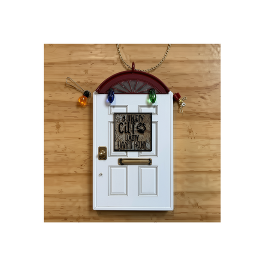 Crazy Cat Lady Front Door Ornament - Disc.