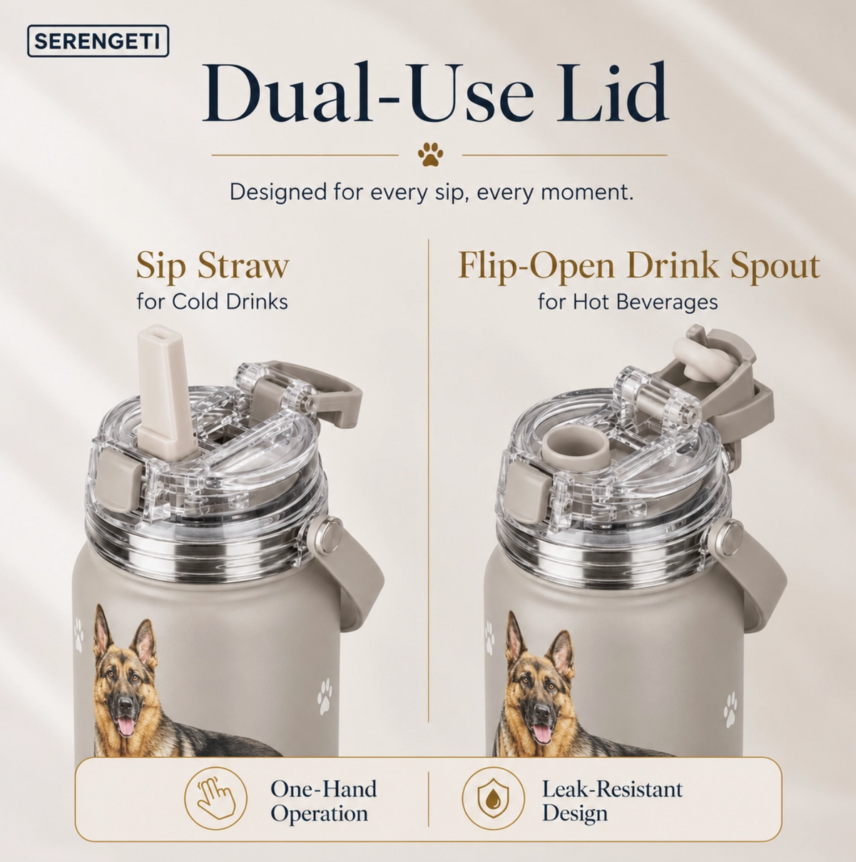 E&S Border Collie 24oz Bottle