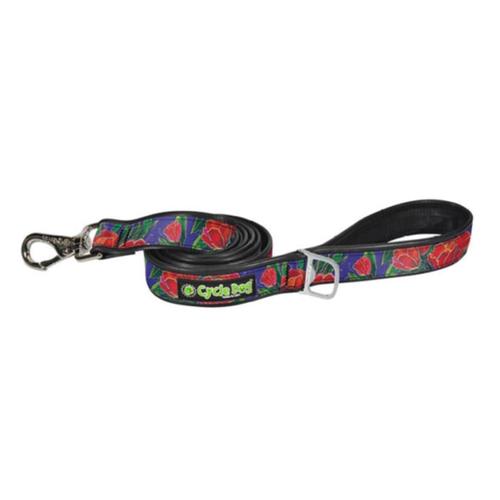 Cycle Dog Red Tulips 6' Leash - USA Made