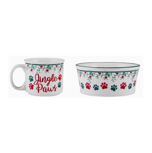 Winterberry Holiday Bowl/Mug Set