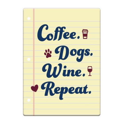 Coffee Dogs Wine Magnet