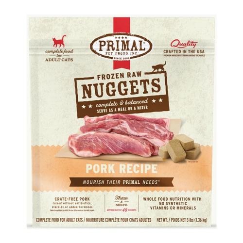 Primal Cat Pork Nuggets 3#