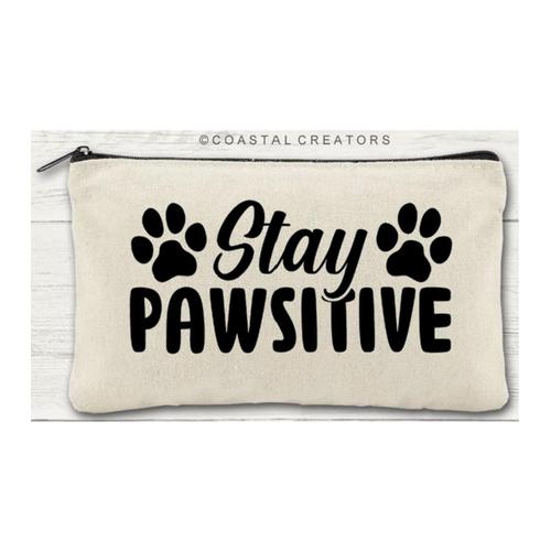 Stay Pawsitive Zipper Pouch