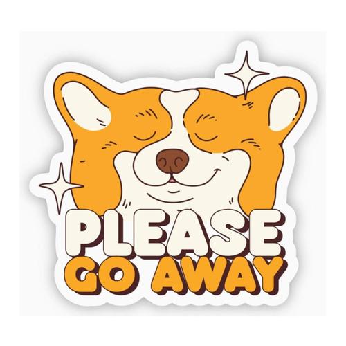 Please Go Away Sticker