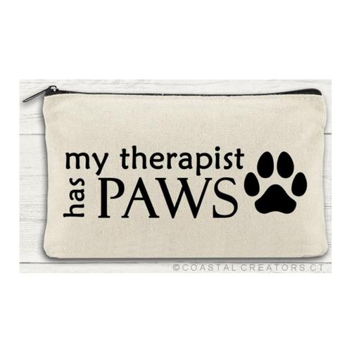 My Therapist has Paws Zipper Bag