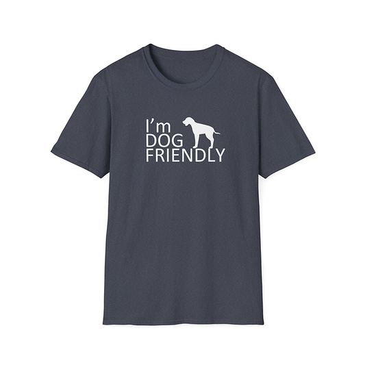 MN Nice "I'm Dog Friendly" T-Shirt - Heather Navy
