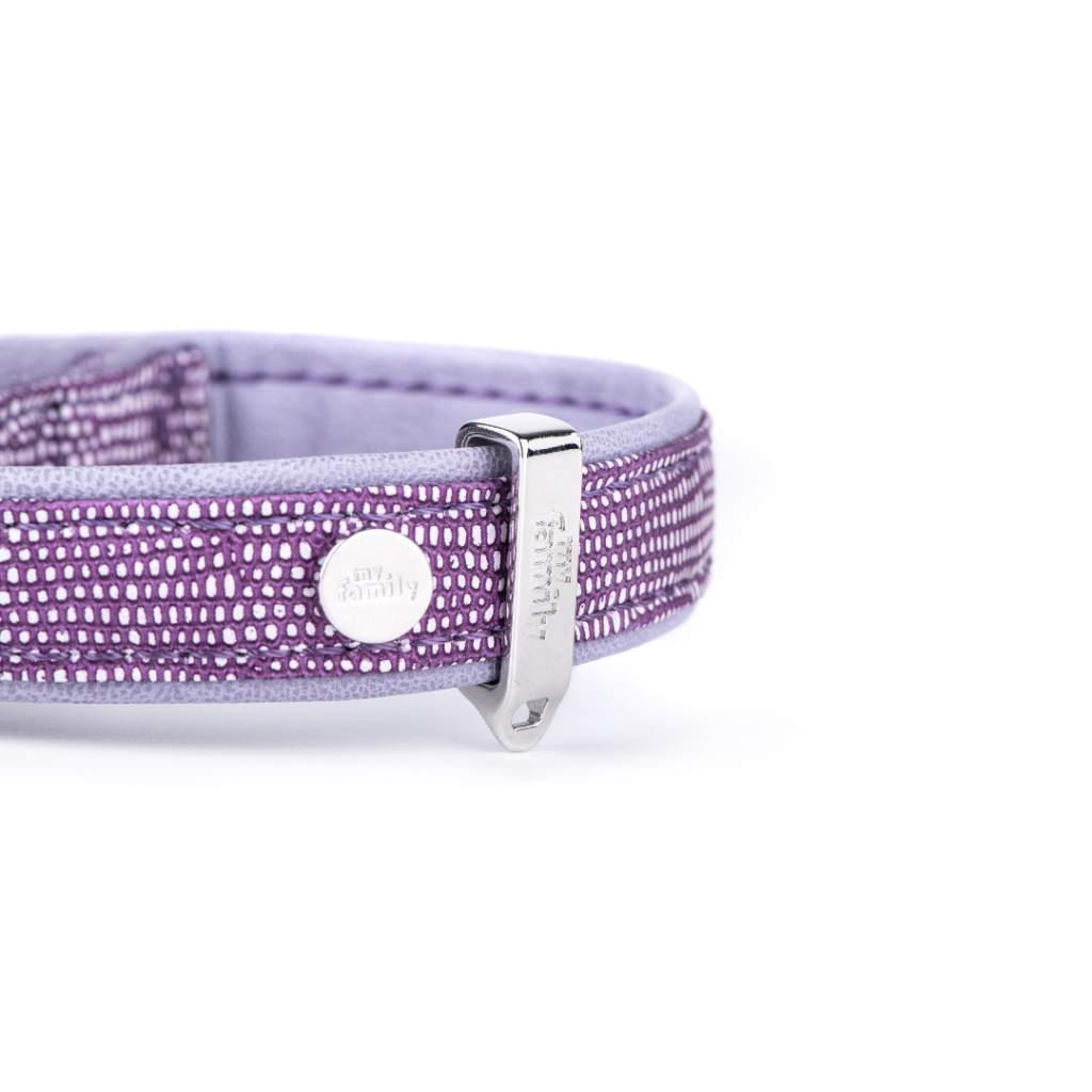 MyFamily Saint-Tropez Lilac Faux Leather Collar