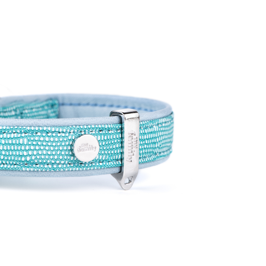 MyFamily Saint-Tropez Turquoise Faux Leather Collar