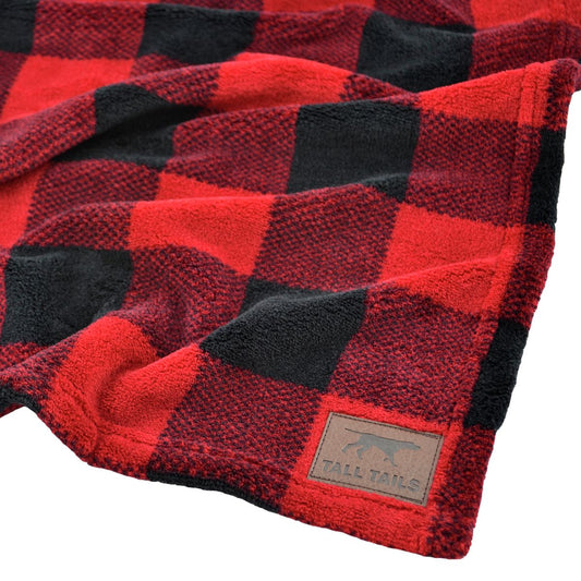 Tall Tails Blanket Hunter's Plaid Red