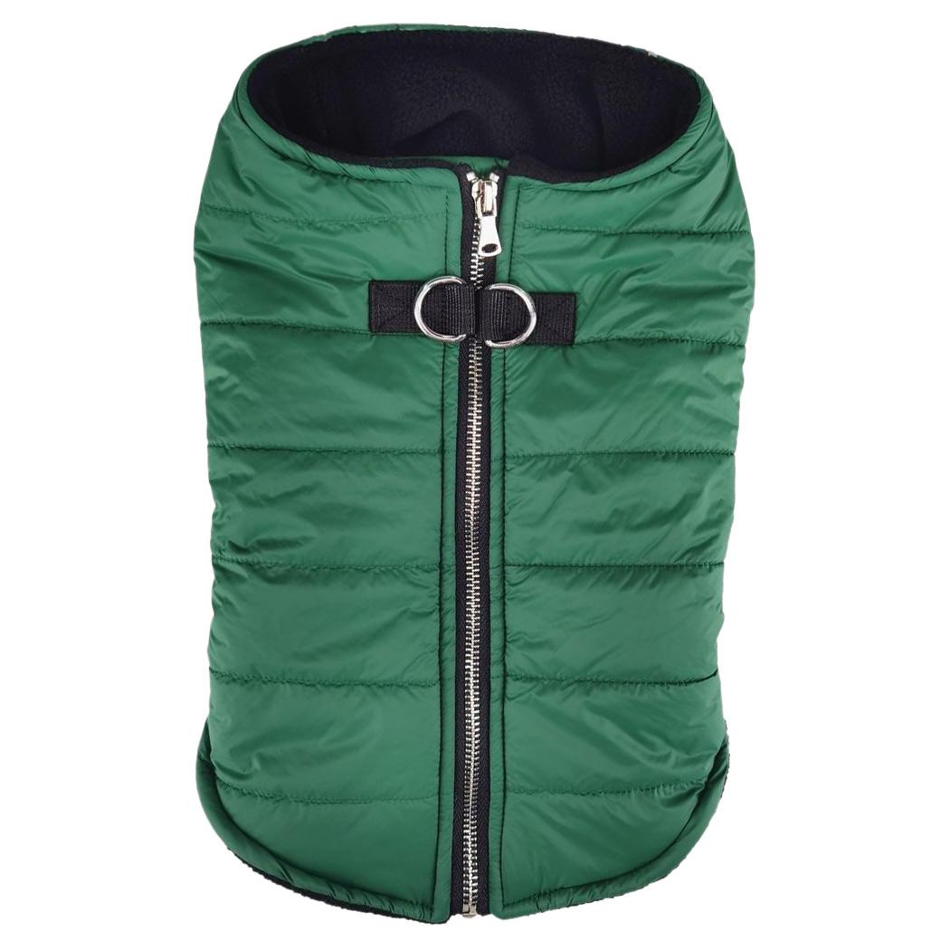 Doggie Design Zip-Up Puffer Dark Green