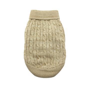 Doggie Design Cable Knit Sweater Oatmeal